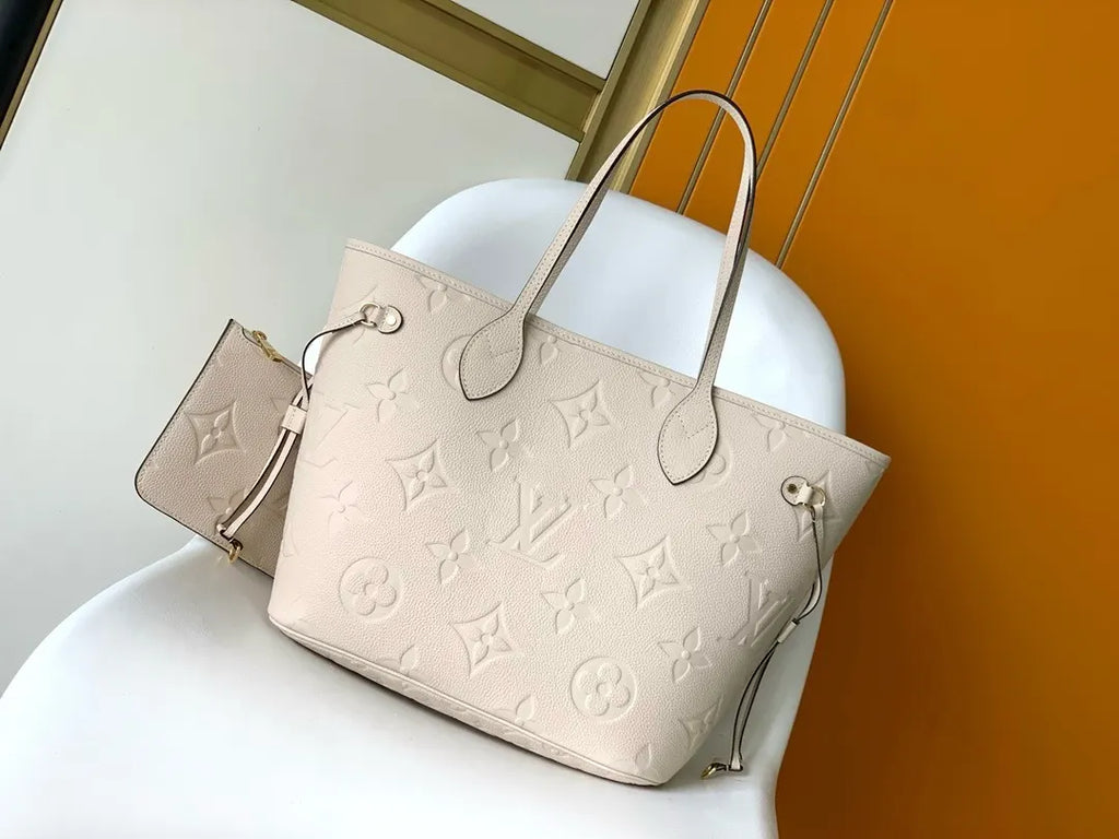 Ivory Embossed LV OnTheGo