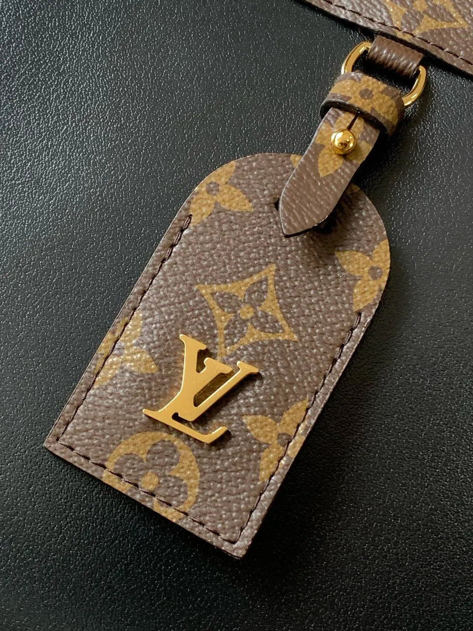 LV Black Leather Monogram - Hình 2