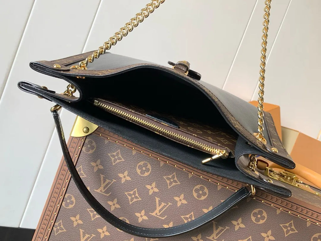 LV Black Leather Monogram - Hình 5