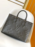 Louis Vuitton Gray Embossed