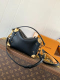 Louis Vuitton Black Leather Soft Trunk