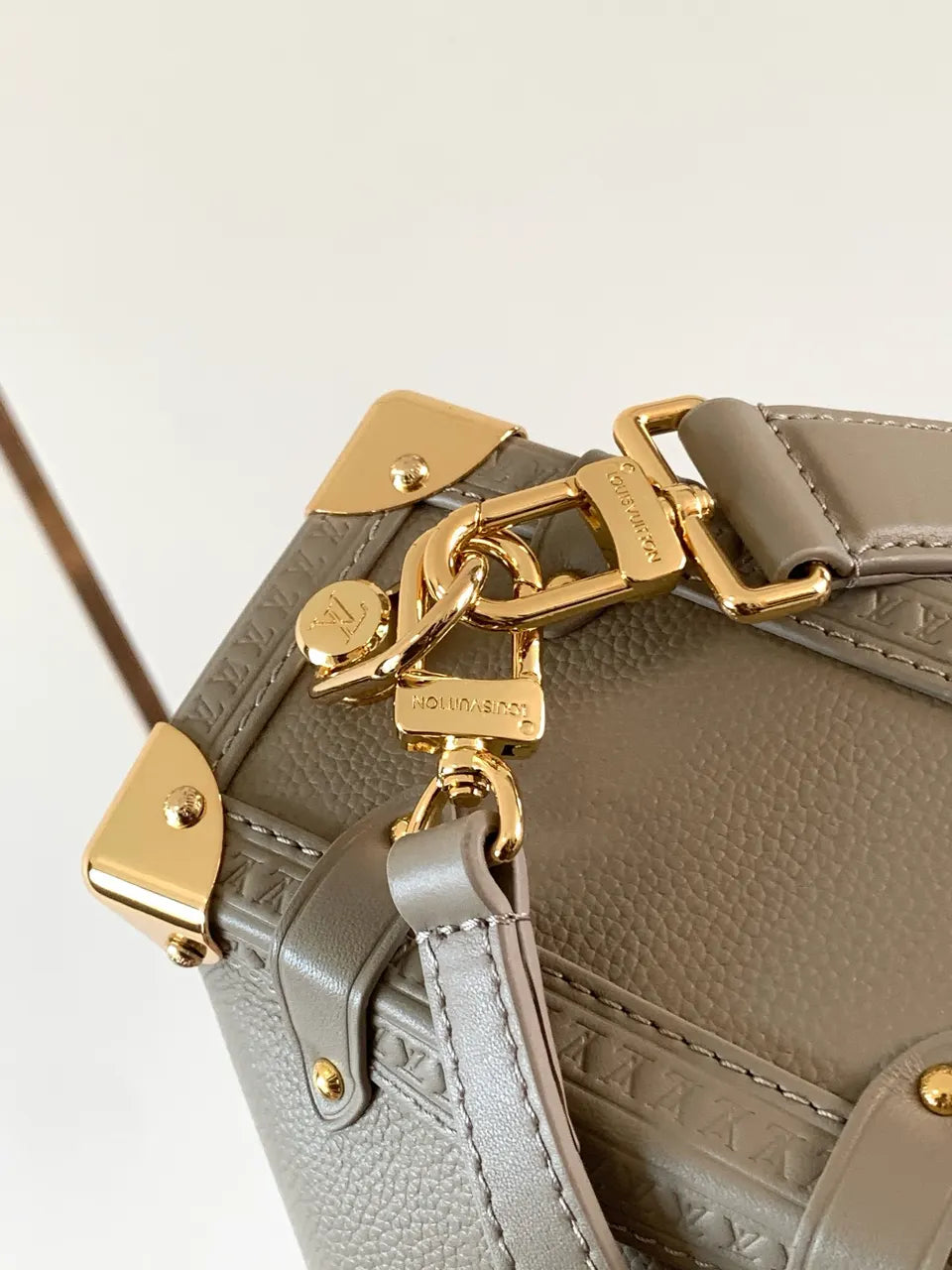 LV Grey Taurillon Shoulder Bag