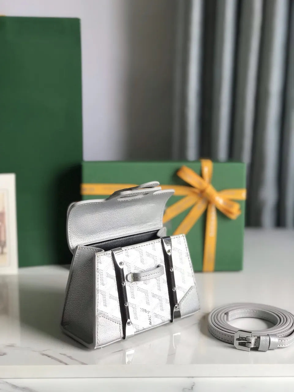 Goyard Gray Saigon Structure Mini - Hình 7