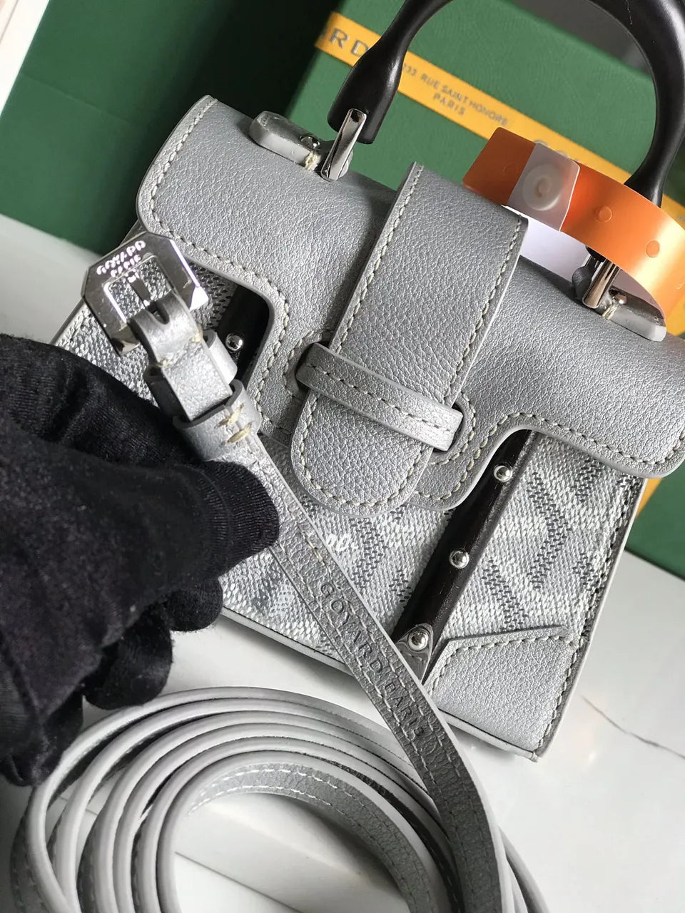 Goyard Gray Saigon Structure Mini - Hình 8
