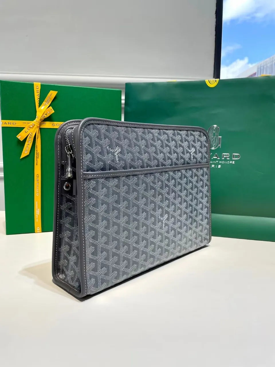 Goyard Gray Document Holder - Hình 2