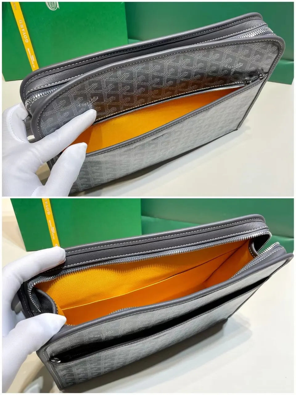 Goyard Gray Document Holder - Hình 7