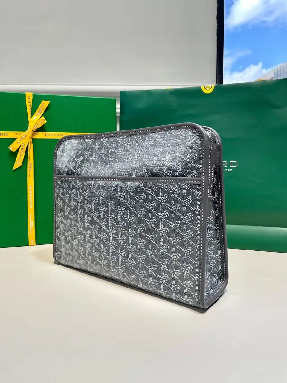 Goyard Gray Document Holder - Hình 3