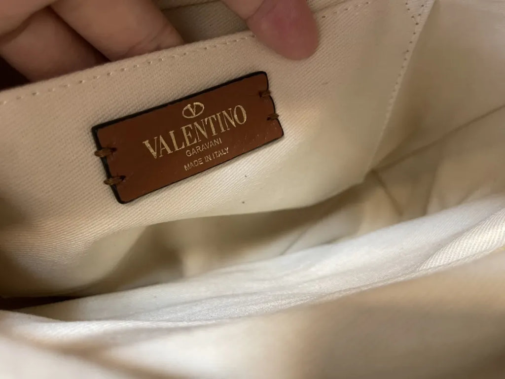 Valentino Natural Raffia VLogo Bag - Hình 6