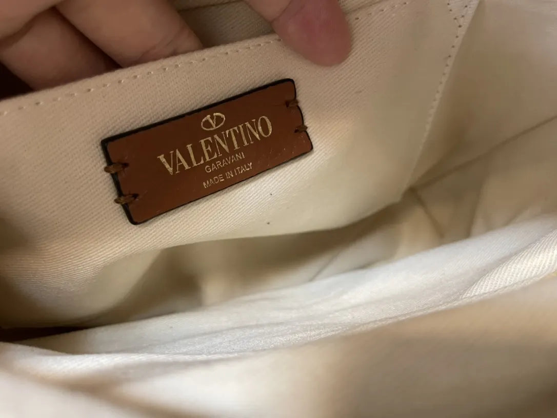 Valentino Natural Raffia VLogo Bag - Hình 6