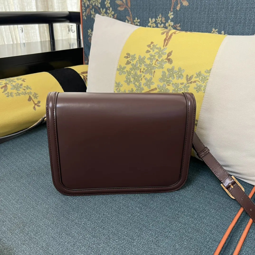 leather Valentino Burgundy VLogo Bag - Hình 6
