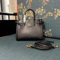 Valentino Black Leather Top Handle