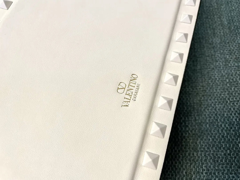 Valentino Ivory Leather Bag - Hình 9