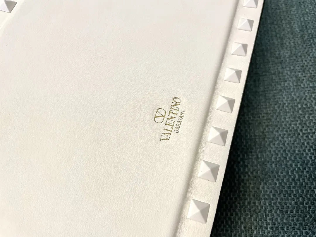 Valentino Ivory Leather Bag - Hình 9
