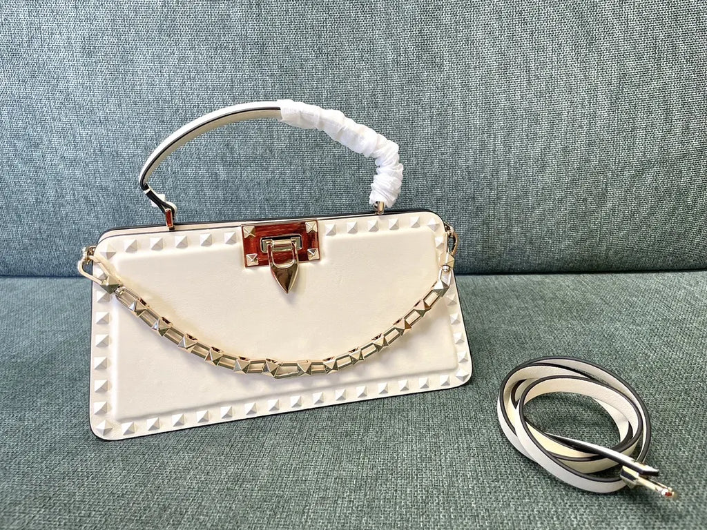 Valentino Ivory Leather Bag