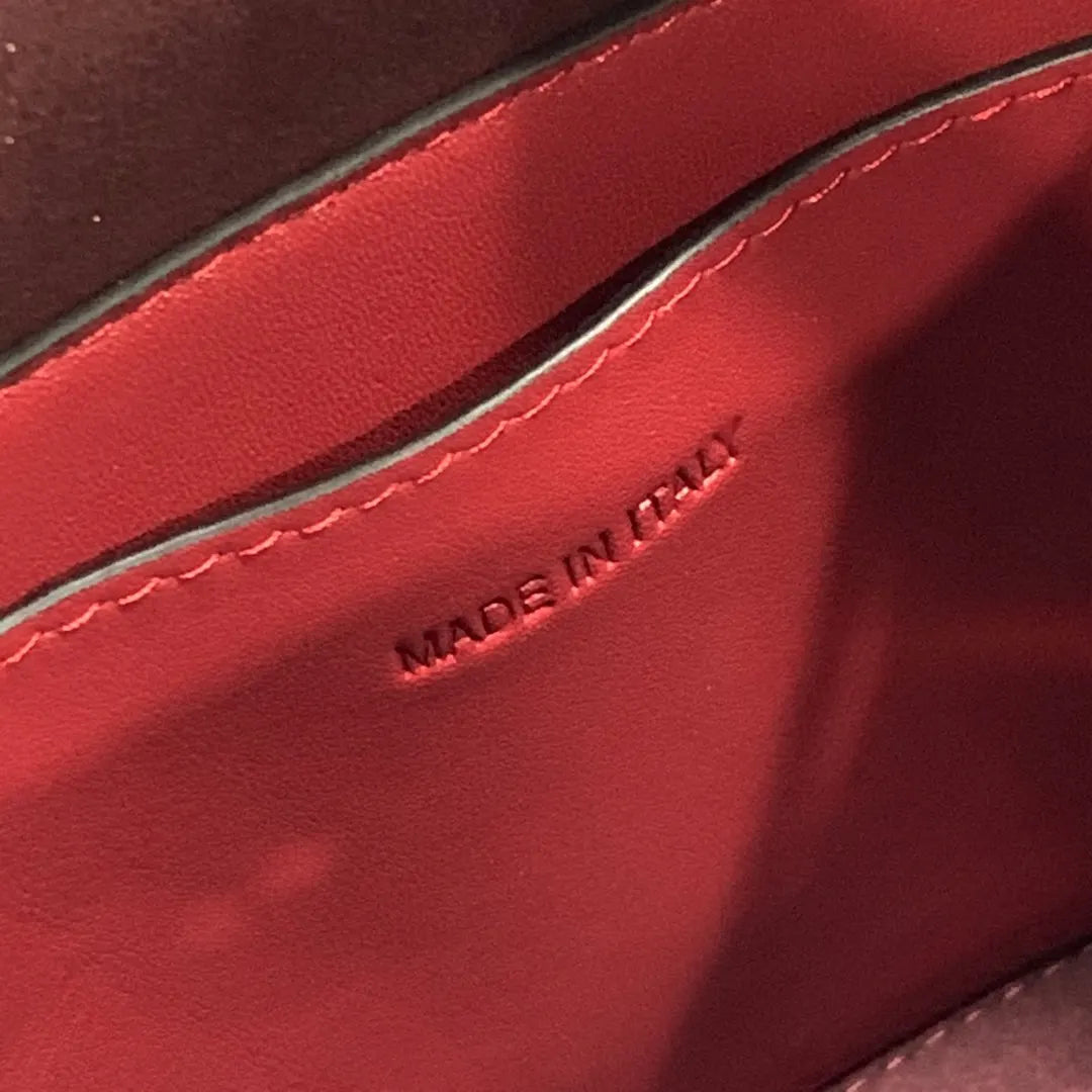 Valentino Red Bucket Bag - Hình 9