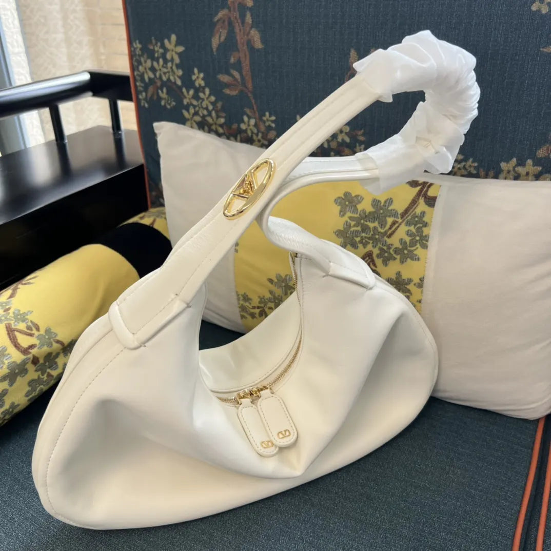 Valentino Cream Hobo Bag - Hình 2