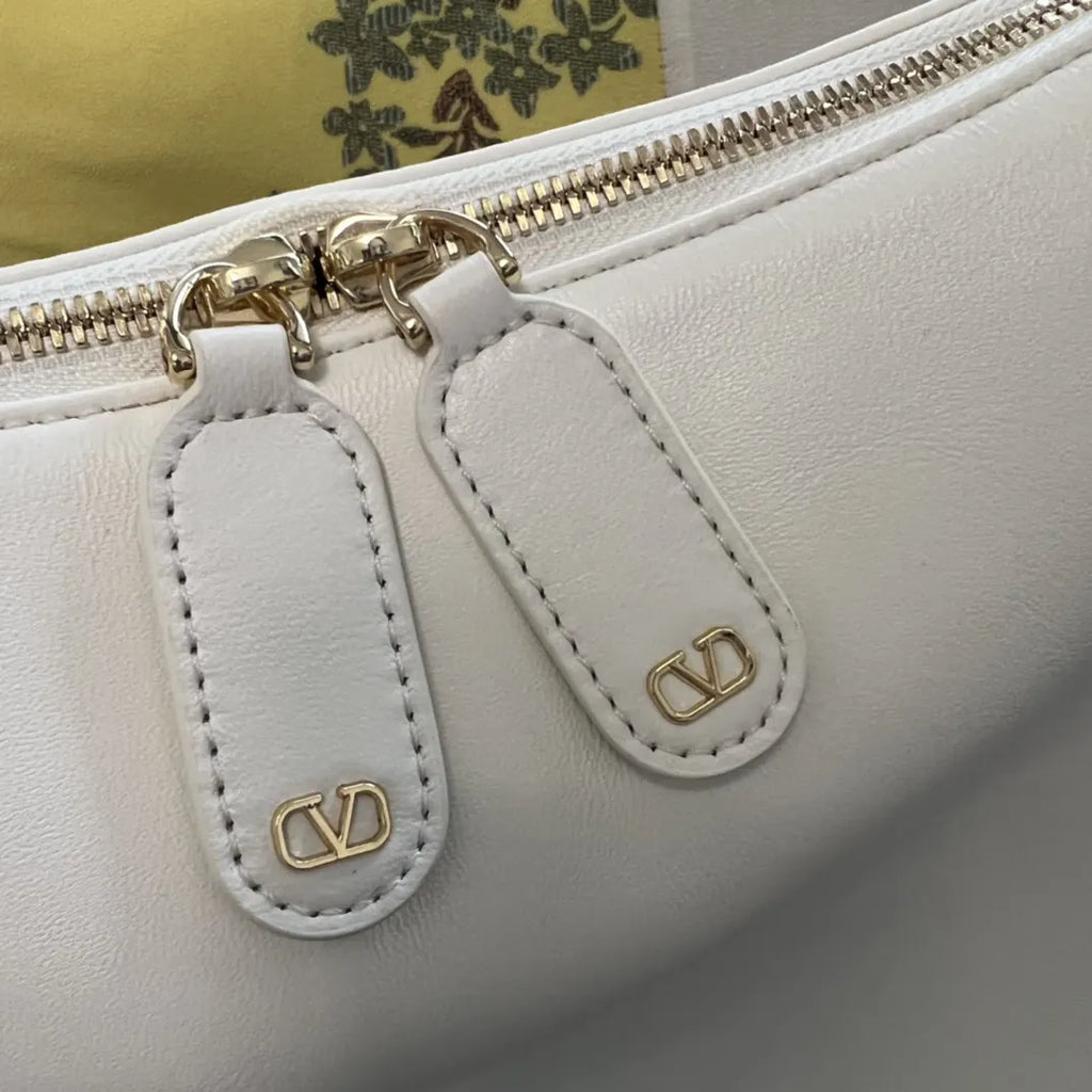 Valentino Cream Hobo Bag - Hình 9