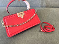 Valentino Coral Rockstud Bag