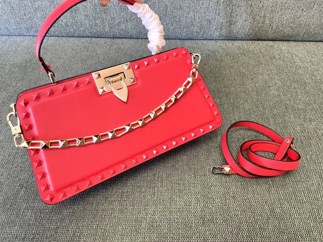 Valentino Coral Rockstud Bag
