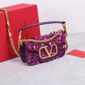 Valentino Purple Sequin Mini Bag