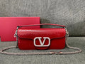 Valentino Red Python VLogo Bag