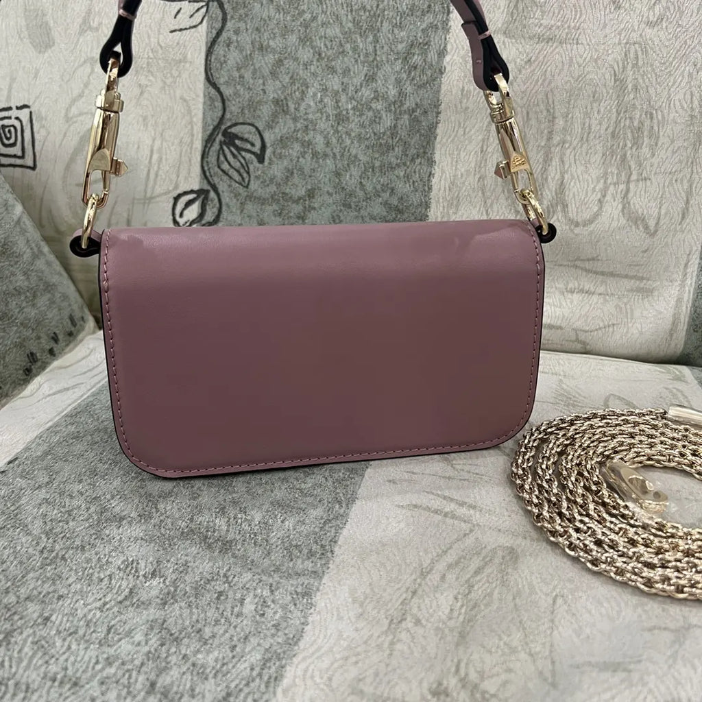 Valentino Mauve Crystal VLogo Bag - Hình 6