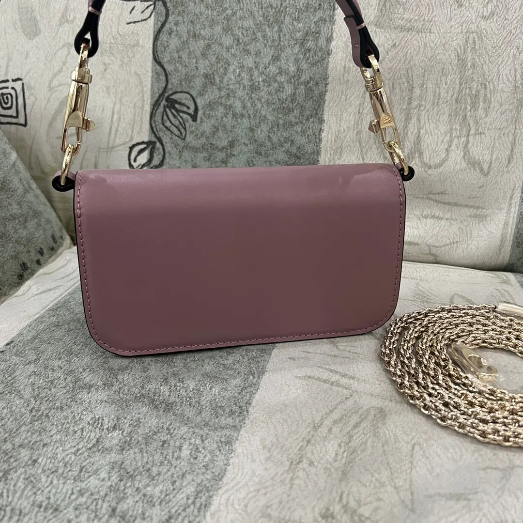 Valentino Mauve Crystal VLogo Bag - Hình 6