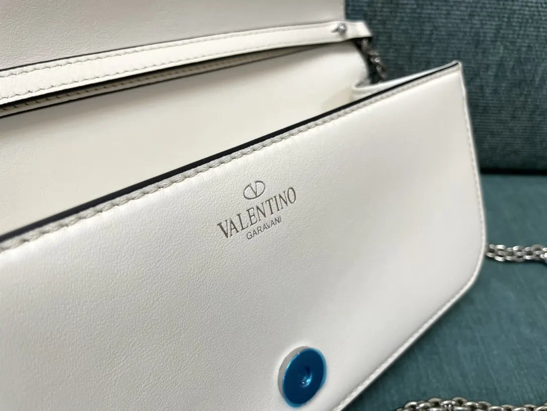 Valentino Ivory Crystal VLogo Bag - Hình 5