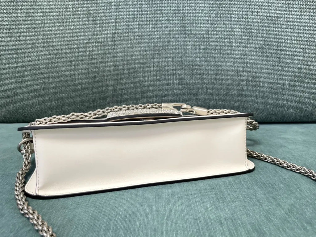 Valentino Ivory Crystal VLogo Bag - Hình 8