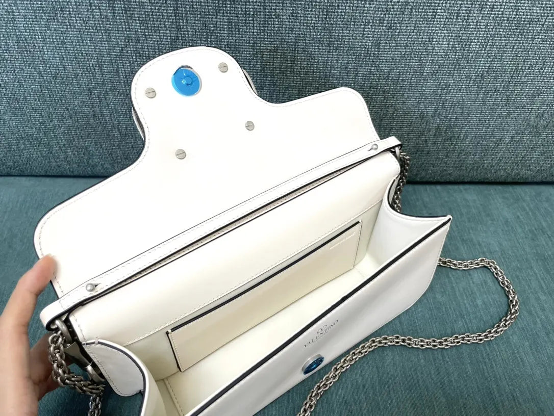 Valentino Ivory Crystal VLogo Bag - Hình 4