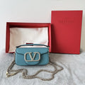 Valentino Teal Roman Stud Bag