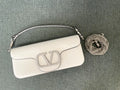 Valentino White Python V-Logo Bag