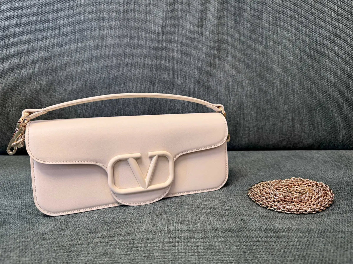 Valentino Ivory Leather VLogo - Hình 7
