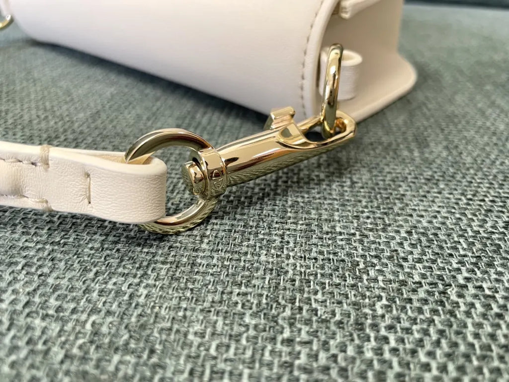 Valentino Off-White One Stud Bag - Hình 5