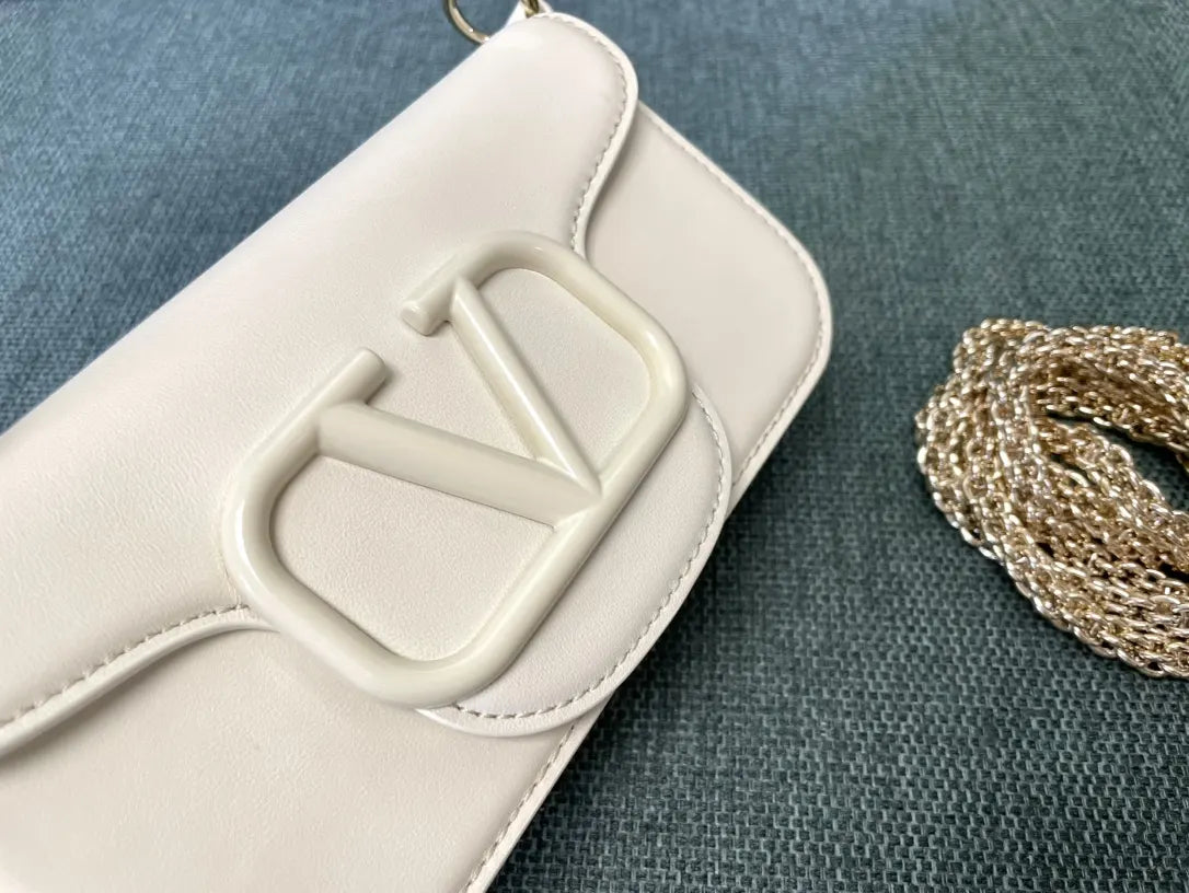 Valentino Off-White One Stud Bag - Hình 6