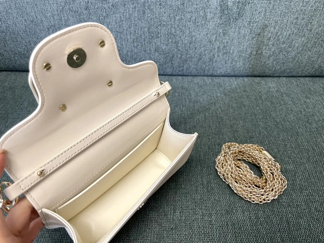 Valentino Off-White One Stud Bag - Hình 7