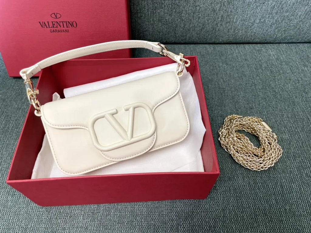 Valentino Off-White One Stud Bag - Hình 2