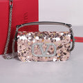 Valentino Rose Gold Sequin Bag