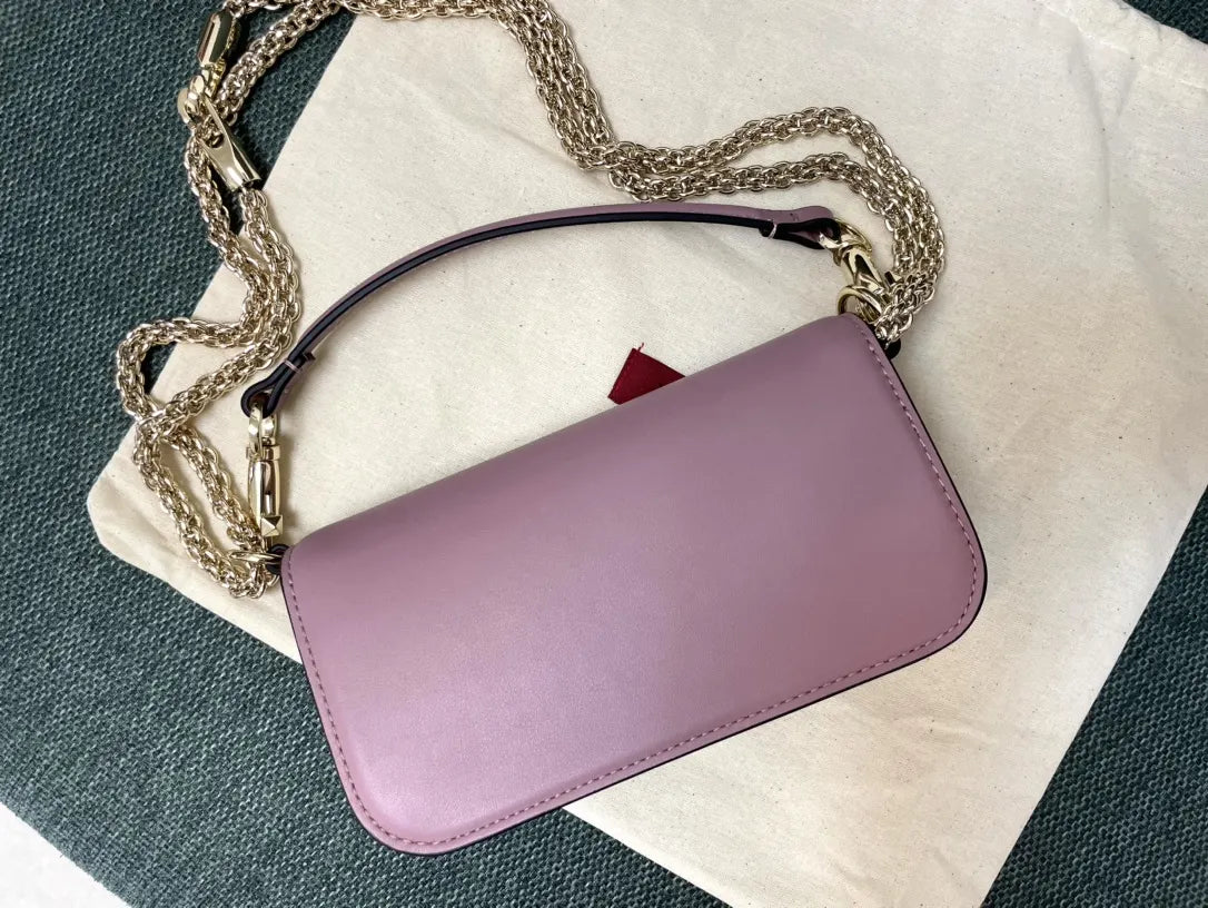 Valentino Lilac Crystal Bag - Hình 7