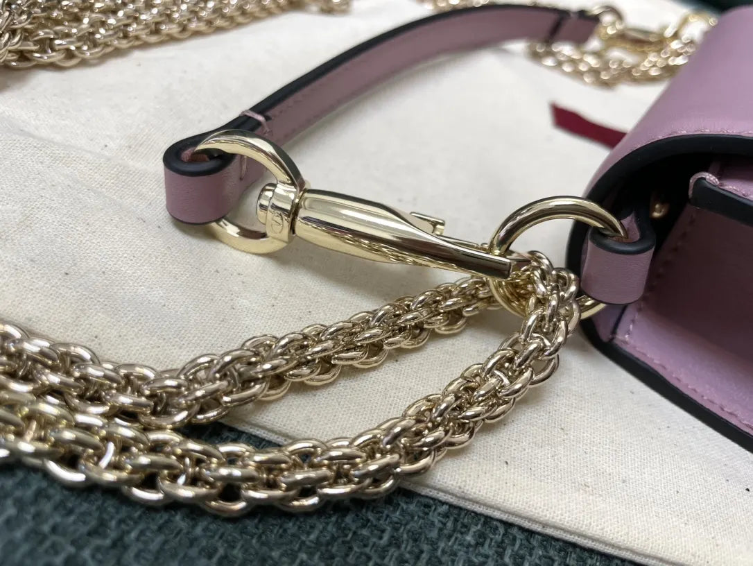 Valentino Lilac Crystal Bag - Hình 2