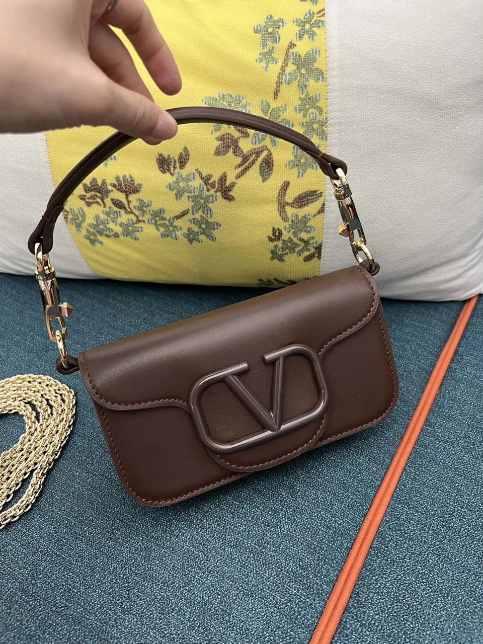Valentino Brown Toile Iconographe Bag