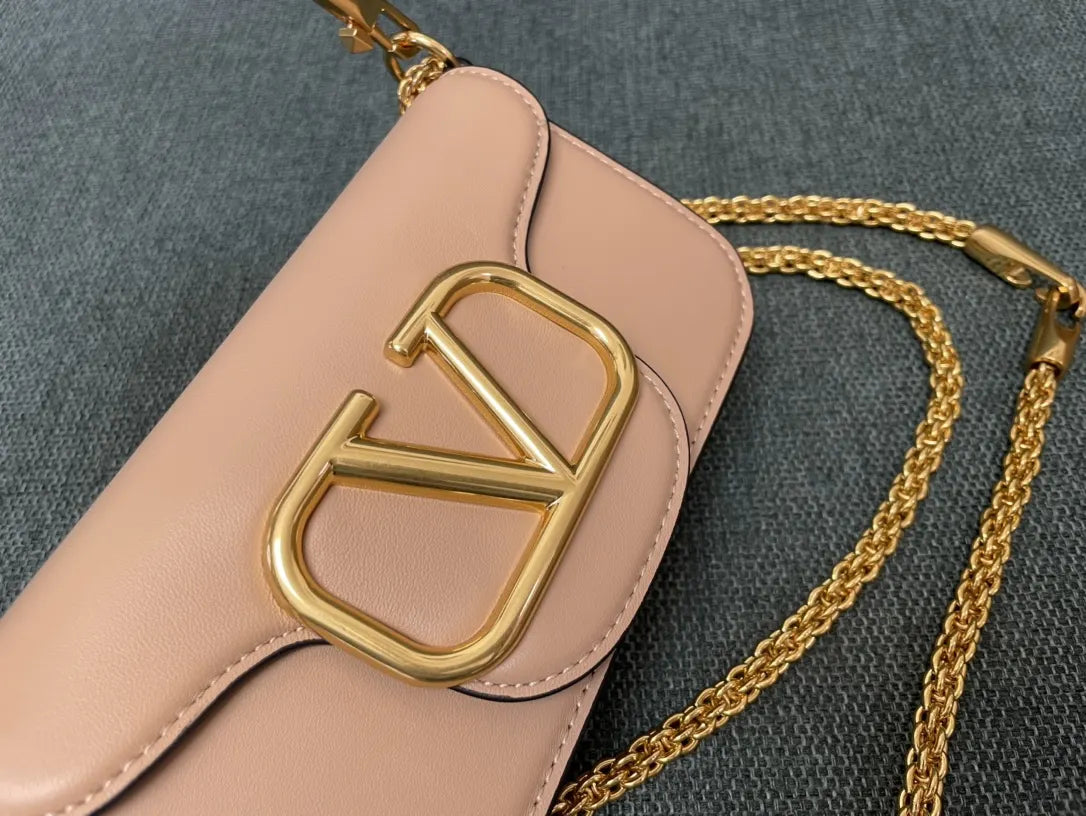 Valentino Peach Mini Bag gold - Hình 4