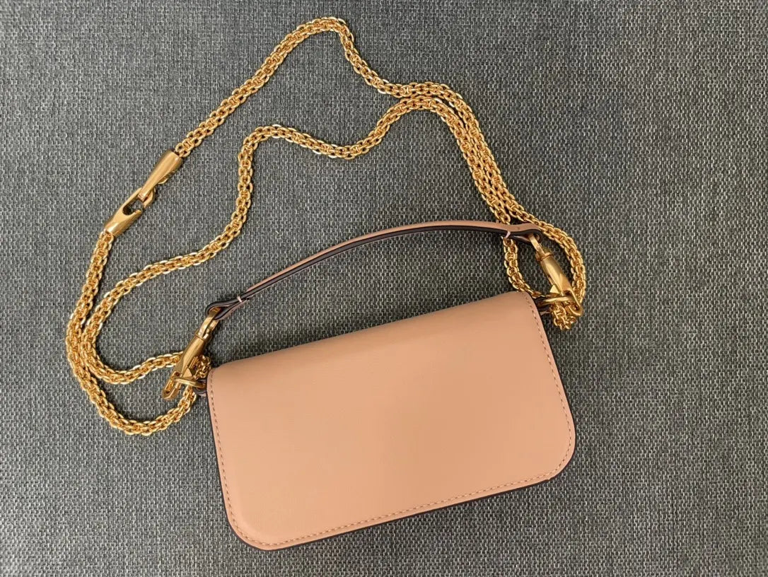 Valentino Peach Mini Bag gold - Hình 2