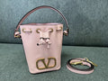 Valentino Pink Leather Bucket Bag