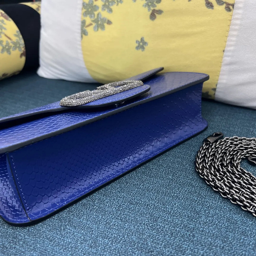 Valentino Blue Python Bag - Hình 4