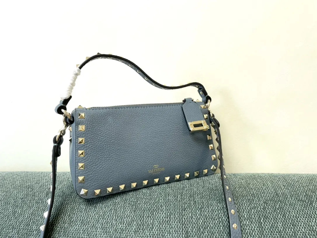 Valentino Blue Rockstud Bag - Hình 2