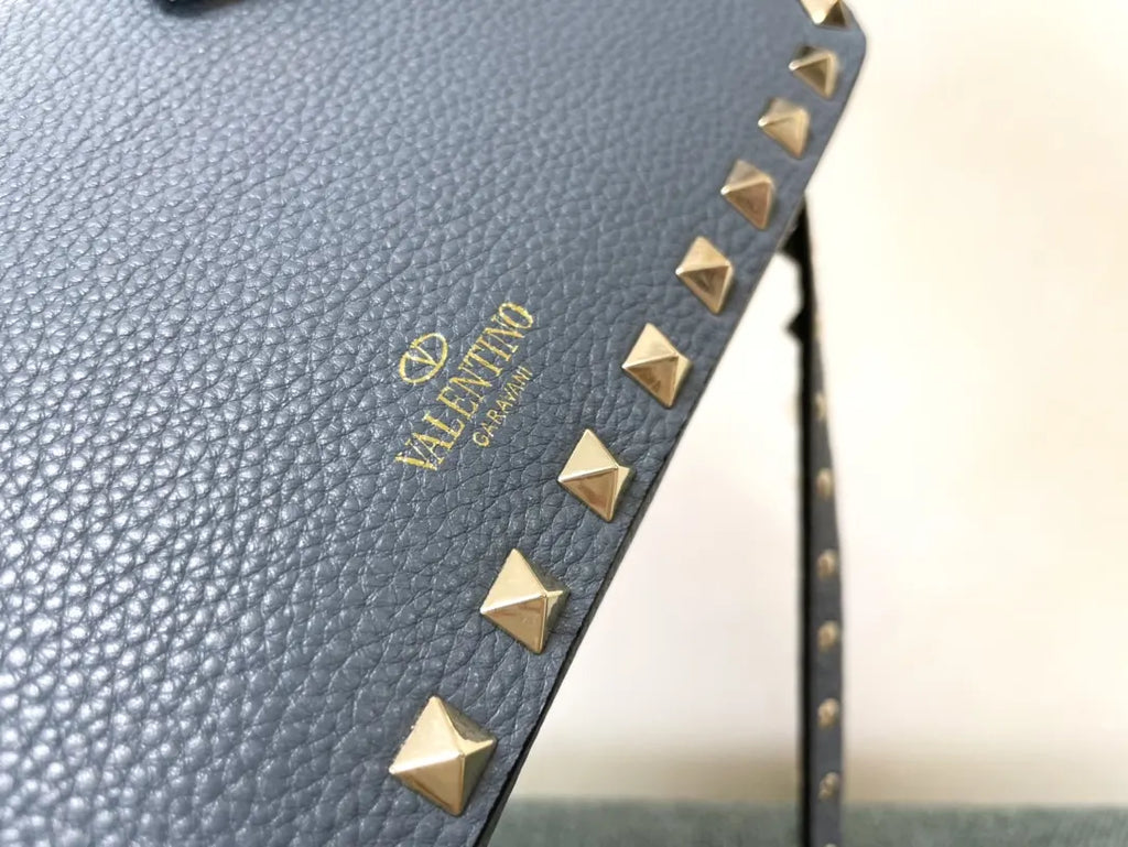 Valentino Blue Rockstud Bag - Hình 3