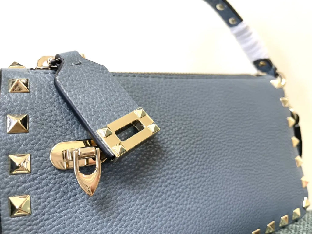 Valentino Blue Rockstud Bag - Hình 5