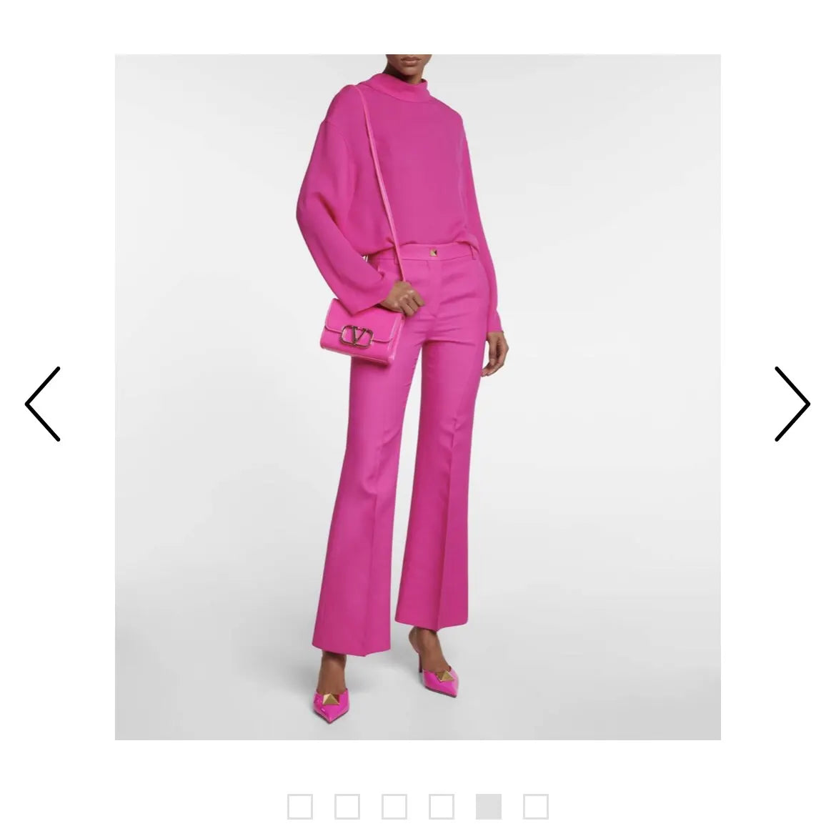 smooth Valentino Fuchsia VLogo Bag - Hình 2