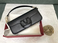 smooth Valentino Black Leather Shoulder Bag